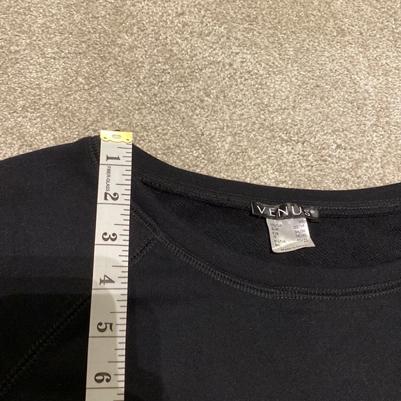 Venus XS Black Bedazzled Pocket Sweatshirt - Picture 7 of 15